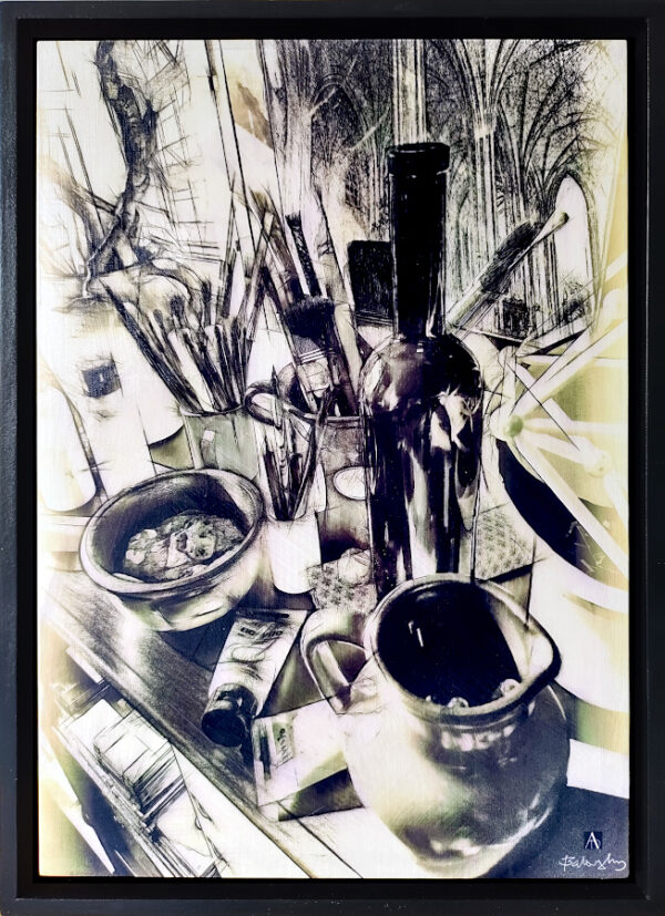 ■ ARTWORK NR. 999002<br> ■ FRÜHLING IM KUNSTATELIER<br> ■ SPRING IN THE ART STUDIO<br> ■ LE PRINTEMPS DANS L'ATELIER D'ART