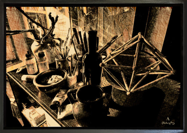 ■ ARTWORK NR. 998002<br> ■ FRÜHLING IM KUNSTATELIER<br> ■ SPRING IN THE ART STUDIO<br> ■ LE PRINTEMPS DANS L'ATELIER D'ART
