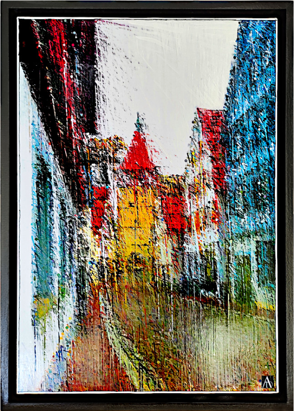 ■ ARTWORK NR. 998004<br> ■ REGENSCHAUER IN WAIBLINGEN ■ RAIN SHOWERS IN WAIBLINGEN ■ AVERSES DE PLUIE À WAIBLINGEN